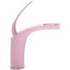 QUINTO Rubinetto Da Bagno Lavabo Interamente In Rame Nero Rubinetto Caldo E Freddo Lavabo Lavabo Bagno Domestico Lavabo Fuori Terra Rubinetto Per Piscina Monoforo Cascata Rosa Corta