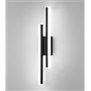 DELIPOP Applique da Parete Interno, Lampada da Parete Creativa con Linee Parallele, 16W 1800LM Applique da Parete Interno LED 6500K per Soggiorno Camera da Letto Scala Ufficio