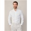 Hackett London per uomo. HM3010028 Camicia Ess Gmt Dyed Oxford Bianca [3186633], Bianco, Casual, Cotone, Manica lunga