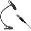 Microfono a condensatore strumentale con clip 2,7 M flessibile per strumenti