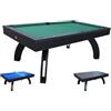 NG Biliardi NGBiliardi Biliardo Sirio Nero Multifunzione 214 cm, Diventa Ping Pong e Tavolo da Pranzo