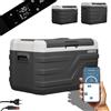 Arebos compressore cool box 26 litri | congelatore elettrico con APP e controllo intelligente | congelatore mobile con connessione USB | fino a -20 °C | 12/24 V 230V | termobox per auto e campeggio