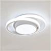 Arcadia Plafoniera LED - Lampada LED Soffitto - Applique Rotonda Luce Bianco Naturale 4500K 2000 Lumen 20W- Illuminazione Soggiorno Bagno Cucina Camera Corridoio 28 cm