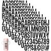 GETRICH 12 Fogli 600 Pezzi Lettere Adesive, Nero Adesivi Lettere e Numeri Adesivi, Fai da te Adesivi Lettere Alfabeto in Vinile per Scrapbooking, Cassette Postali Biglietti di Auguri, Artigianato
