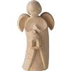 4betterdays.com NATURlich leben! Classico angelo custode in legno di pino cembro - con lanterna - altezza 9 cm - regalo per la comunione - angelo custode in legno - artigianato dall'Alto Adige