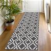 SHACOS Tappeto Passatoia Grigio 60x180cm Geometrico Moderno Tappeto Corridoio Antiscivolo Tappeti Runner per Cucina Lavanderie Ingresso
