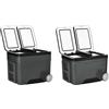 Outsunny Frigo Portatile Elettrico da 12V/24V e Maniglia e Pannello LCD