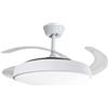 RobertAgor Driwei VENTILATORE SOFFITTO LUCE PALE SCOMPARSA 85W LAMPADARIO SOSPENSIONE 50CM SJ-201