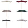 Outsunny Ombrellone da Giardino in Legno 2x3m con Copertura Poliestere