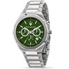 Maserati Stile - Orologio Uomo Acciaio Verde con Cronografo (R8873642011)