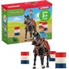 Schleich FARM WORLD | Barrel racing con cowgirl 42576 | 7 pezzi