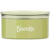 Guzzini - Barattolo ovale salvafreschezza con scritta 'Biscuits' (Verde)