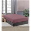 IlGruppone Lenzuolo Sotto No Stiro Con Angoli Elasticizzati Tinta Unita Effetto Raso Fino 27 Cm Lenzuola Microfibra Anallrgica Letto Coprimaterasso - Orchiedea - Singolo