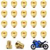WestCH 20 pezzi Ugelli Getti,Kit di Getti Carburatore M5,Ugelli per Carburatore Dimensione(55,60,65, 70,75,80,85,90,95,100,105,110,115,120,125,130,135,140,145,150) per Dellorto SHA PHBG Carburàtore