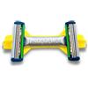 twinshaver rasoio per la testa + 4 lame di ricambio, protezione tagli & 80% tempo di rasatura in meno, rasoio per corpo e testa, rasatura bagnata 0mm uomini e donne (giallo)