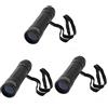 INOOMP 3pezzi Monocolo Compatto e Per Escursioni Campeggio e Ottiche Colore Nero Design Ergonomico Per Pieghevoli