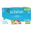 Schesir Complete Nutrition Filetti in gelatina 6 x 50 g Umido per gatto - Tonnetto
