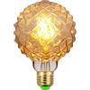 TIANFAN Lampadine a led vintage a filamento Led Lampadina Edison 4W Lampadine decorative speciali non dimmerabili 220 / 240V E27 Bagliore di calore (G95 Ananas dorato)