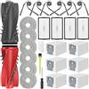 RUKHOOL Saros 10R / Saros 20 / Qrevo 2 Pro/Qrevo Edge 2 Accessori Ricambi per Roborock Qrevo EdgeT/Qrevo Curv 2 Pro Pezzi Ricambio Kit 2 Spazzola Principale 6 Spazzole Laterali 6 Sacchetti Panni Filtri
