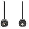 NEDIS Cavo audio ottico - Toslink maschio - mini toslink - 1.00 m - rotondo - PVC - nero - etichetta