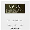TechniSat DIGITRADIO UP 55 - Radio DAB+ da incasso per installazione flessibile (FM, Bluetooth, display OLED dimmerabile, sveglia, sleep timer, 2W, Made in Germany) cover frontale RAL 9016, bianco