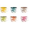 H&H Indian Summer Set 6 Tazze Jumbo, New Bone China, Senza Piattino, cc485