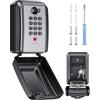 Mohard Cassetta Chiavi con Codice, Parete Key Box 12 Cifre Combinazione, Locker Chiavi Password Ripristinabile, Resistente Intemperie Cassetta Sicurezza Chiavi DIY Cassaforte per Casa, Ufficio, Garage
