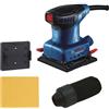 Bosch Professional Levigatrice rotoorbitale GSS 140 (motore da 220 W, vibrazioni 3,4 m/s2, incl. sacchetto raccoglipolvere, piastra di punzonatura, foglio abrasivo C411)