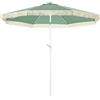 EasyComfort Ombrellone da Giardino a Manovella Inclinabile e Palo a 2 Sezioni, Poliestere e Metallo, 2.6x2.4 m, Verde