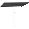 EasyComfort Ombrellone per Esterni 1.5x2 m Girevole a 180°, in Poliestere e Alluminio, 150x205x120-215 cm, Grigio Scuro