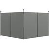 EasyComfort Set 2 Pareti Gazebo 3x3 e 3x6 m in Tessuto Oxford con Porte a Cerniera, 295x195 cm, Grigio Scuro