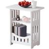 Niceminiwall Comodino multifunzione con ripiano per libri e decorazioni (doppio livello)