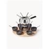 Kitchen Craft Set per fonduta in acciaio inossidabile e porcellana Maro 22 pz (6 persone) -