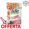 Life Cat Natural Soup Tonno e Gamberetti in Brodo con Frutti di Mare - Bustina Da 60 Gr - CONFEZIONE RISPARMIO