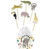 Folat 68305 Set di decorazioni per cupcake Zoo Party - 12 pezzi
