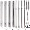 Carkio Parti di ricambio per barbecue Charbroil Performance 475 4 Burner 463347017 463361017 463673017 463376217 463342119 463376018P2 G470-00004-w1 Piastre termiche, Burer. Ners, Carryover Tubes &