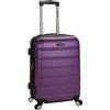 Rockland Melbourne Hardside - Trolley espandibile con ruote girevoli, Viola, Carry-On 20, Melbourne Hardside - Trolley espandibile con ruote girevoli