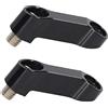 Keenso Adattatore per Prolunga, 10mm Nero, Montaggio a Specchio, Compatibile con NMAX 155/125, Ricambio Motocicletta, for Motociclisti