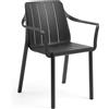 Nardi Sedia con Braccioli Tiberina Armchair - Antracite