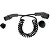 ROLINE Cavo di ricarica E-Auto tipo 2, 3 fasi, 480 VAC (3P+N+E), 16 A, 11 kW, cavo a spirale, 5 m