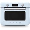 Smeg linea Anni '50 Smeg Forno combinato a vapore da appoggio COF01PBEU finitura azzurro da 50 cm