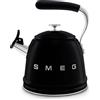 Smeg linea Anni '50 Smeg Bollitore a fischio WKF01BL finitura nero