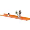 Generic Mensole galleggianti in acrilico trasparente 11,8 23,6 35,4 47,2 pollici, libreria da parete for bambini, mensola trasparente for libreria da parete(Orange,30cm)