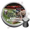 3 CONFEZIONI PIOMBINI UMAREX MATCH PRO CAL 4.5 .177 TESTA PIATTA ARIA COMPRESSA