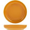 H&H Stoccolma Set 12 Piatti Fondi, Stoneware, Arancio, 22cm