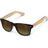 Navaris occhiali da sole in legno UV400 - occhiali con astine in bambù unisex uomo donna - con custodia vintage - diversi colori