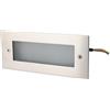DUOAZJL Lampada Da Giardino Moderna Per Esterni, Lampada Da Giardino Sotterranea A LED Rettangolare Da 5W, Faretti Da Incasso Per Esterni Impermeabili IP65, Luci Angolari Per Scale(White)