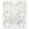 Rayher 36099000 stampo con stelle, diametro 3,6cm, 6 stelle, da riempire con calcestruzzo creativo, Raysin, cera, sapone, cioccolato, ghiaccio e altro