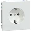Schneider Electric Merten MEG2301-6035 - Presa Schuko a 1 presa, design sistema, colore: Bianco loto