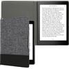 kwmobile Cover compatibile con Kobo Aura ONE - Custodia a libro in tela e pelle PU - Flip Case per eReader
